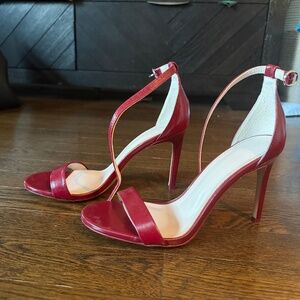 Zara Dark Red Sandal Heels